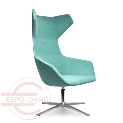 VIP035 Кресло лаунж  Евро Офис, обивка ткань (Черный)