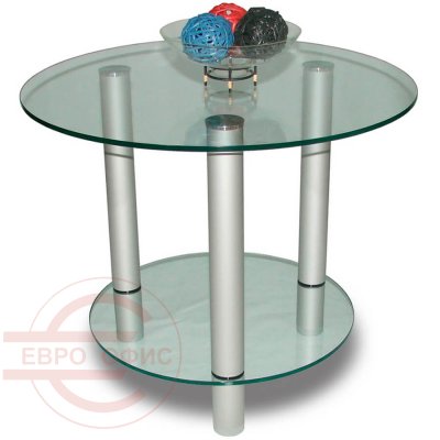 Танго Журнальный стол Мебелик (Прозрачный)