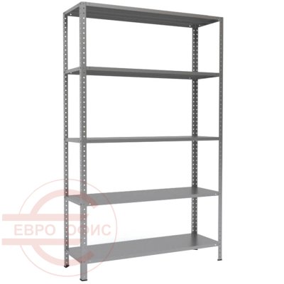 MS-200x120x40 Металлический стеллаж ПРОМЕТ, 5 (Серый полуматовый (RAL 7038))
