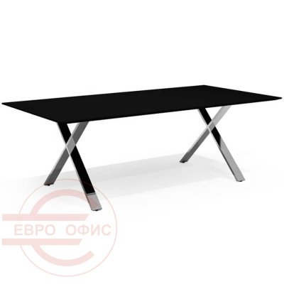 Kvs-221k Стол для переговоров Мебель Стиль Kvins Slim (Черный / антрацит MS)