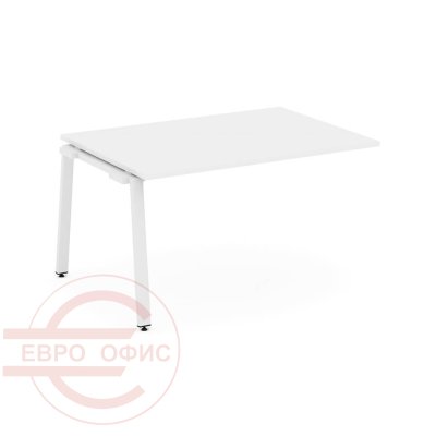 SN-6A.NSPRG-002.3 Проходной наборный элемент переговорного стола RIVA Style Project (Белый/Металл Белый)