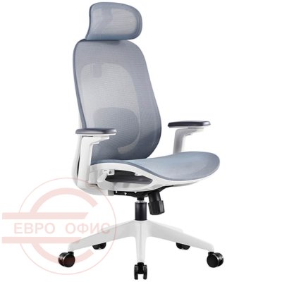 7213B-2 Кресло для руководителя  Евро Офис, обивка сетка (Голубой MT81-9)