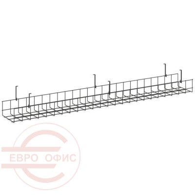 KK-S-120U Кабель-канал П-образный сетчатый узкий RIVA Style Project (Антрацит)