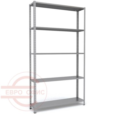 MS-220x120x30 Металлический стеллаж ПРОМЕТ, 5 (Серый полуматовый (RAL 7038))