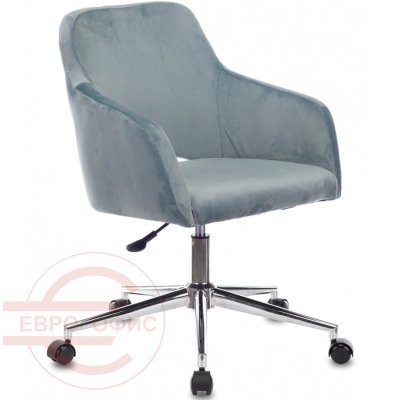 CH-380SL УЦ Кресло для персонала  Бюрократ, обивка ткань (Голубая сталь Italia 21)