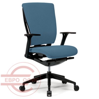 CH4100AZ Кресло для персонала REPLY Fursys, обивка ткань (Голубое (634))