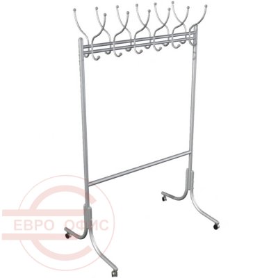М 11 На колесах Вешалка общественная Мебелик (Металлик)