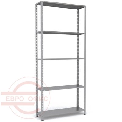 MS-255x120x30 Металлический стеллаж ПРОМЕТ, 5 (Серый полуматовый (RAL 7038))