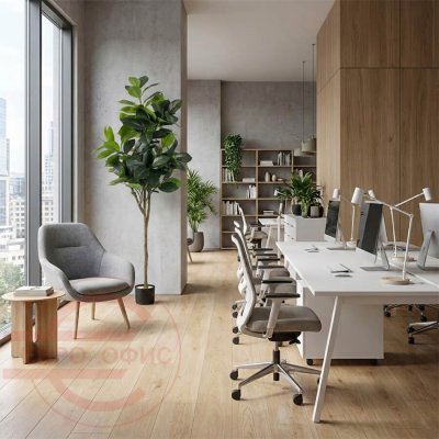 MC-81033MC Фикус микрокарпа Евро Офис (Зелёный)