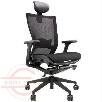 CH6100AHZ Кресло для руководителя CH6100 Fursys, обивка сетка (Чёрное (2D6B))