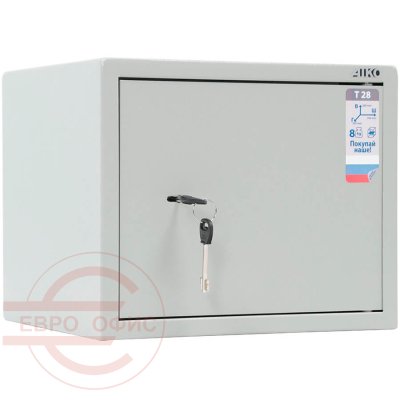 T-28 Мебельный сейф AIKO, ключевой (Серый с эффектом молотковой эмали (RAL 7038))