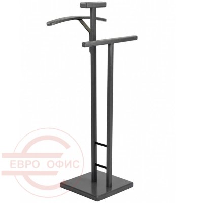 Галант 340 Вешалка костюмная Мебелик (Черный/серый графит)