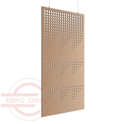 ACO-C-8 Акустическая перегородка 1200*2400 Евро Офис (Бежевый (AC-02))