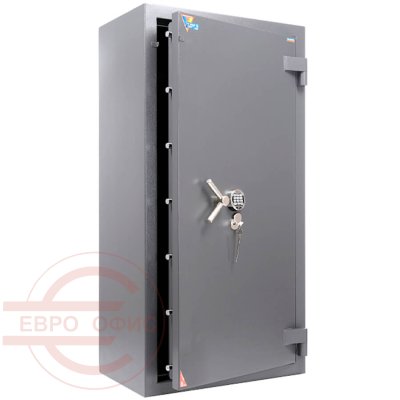 РУБЕЖ 1685 EL Взломостойкий сейф VALBERG, электронный кодовый + ключевой (Графит структурированный)