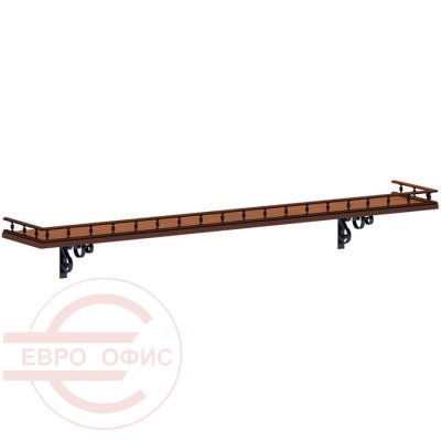 ПК-ВР-ПЛН145Х25-В1-159 Полка с балюстрадой ФЕЛИКС Версаль (Орех Орвието)