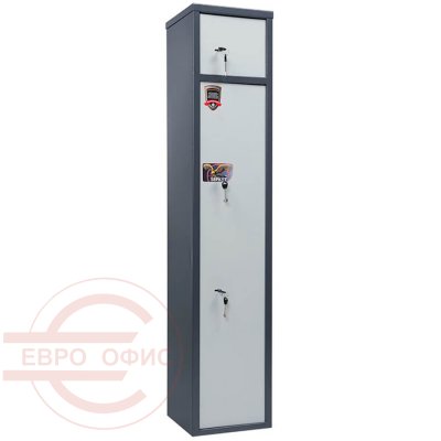 БЕРКУТ 150/2 Оружейный сейф AIKO, два ключевых (Графит структурированный (RAL 7024))