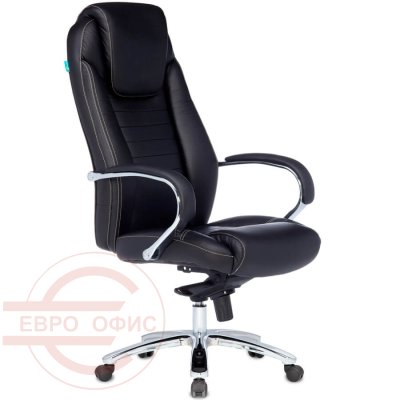 T-9923SL Кресло для руководителя  Бюрократ, обивка кожа (Чёрный)