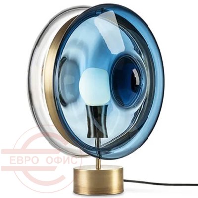 T4300 Настольный светильник Евро Офис (Золотой / голубой)