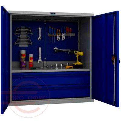 TС 1095-021020 Шкаф инструментальный лёгкий ТС ПРОМЕТ (Корпус (RAL 7038), дверь ящика (RAL 5002).)