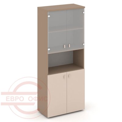 ES.ST-1.4 Шкаф высокий широкий RIVA Estetica (Латте/Капучино)