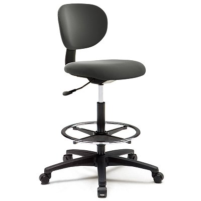 CHN0852Z Кресло для персонала CASHIER CHAIR Fursys, обивка экокожа (Серое (A441))