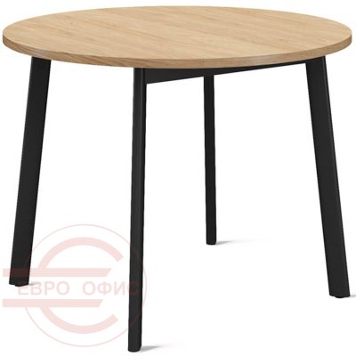 135S1004 6Z (7016) Стол для переговоров круглый Profoffice Флекс / Flex (Гикори, графит)