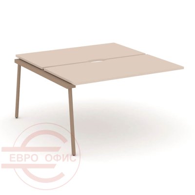 ES.2.NRS-3-VP Двойной наборный элемент рабочей станции RIVA Estetica (Капучино/Металл Латте)