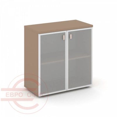 ES.ST-3.2R Шкаф низкий широкий RIVA Estetica (Латте/Сатин матовый)