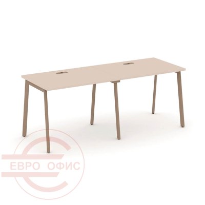 ES.RS-2.1-LP Рабочая станция на 2 места RIVA Estetica (Капучино/Металл Латте)