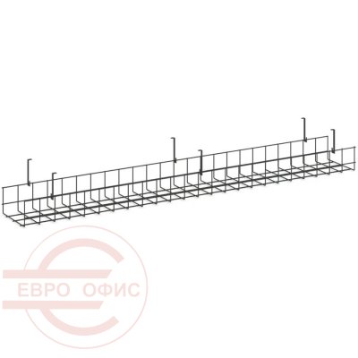 KK-S-120 Кабель-канал П-образный сетчатый узкий RIVA Style Project (Антрацит)