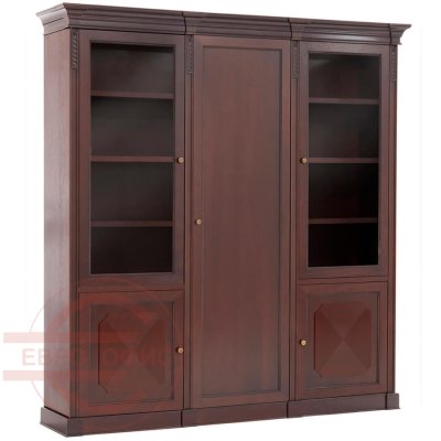 106 501.504.501/601.601.602 WAL Шкаф комбинированный + гардероб Profoffice Doge (Орех Танганьика)