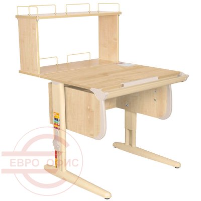 Parta 1/75 + Polka_zz 1/750-1 Парта с полкой ДЭМИ (Бежевый)