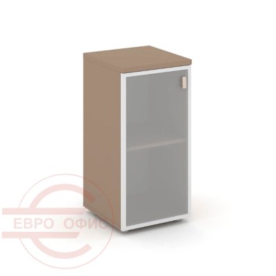 ES.SU-3.2R (L) Стеллаж низкий узкий левый RIVA Estetica (Латте/Сатин матовый)