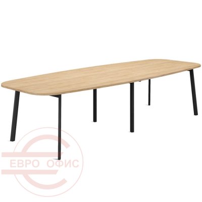 135S1003 6Z (7016) Стол для переговоров 320 Profoffice Флекс / Flex (Гикори, графит)