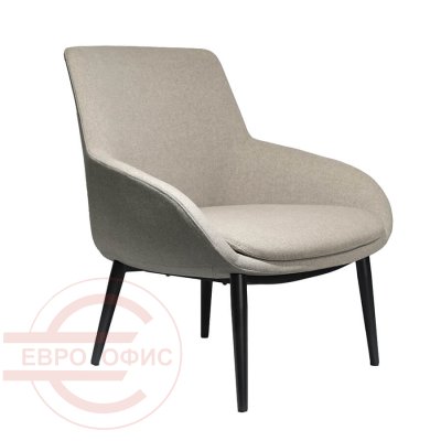 VIP059 Кресло лаунж  Евро Офис, обивка ткань (Серый)