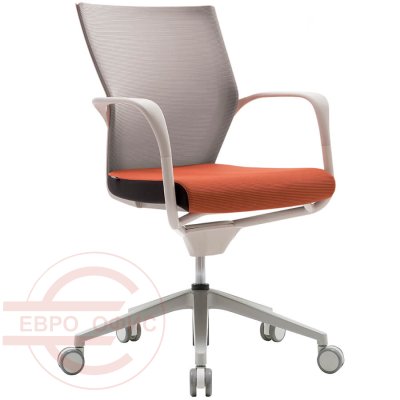 CHN4301WZ Кресло для персонала TN50 Fursys, обивка сетка / ткань (Оранжевое (838А))