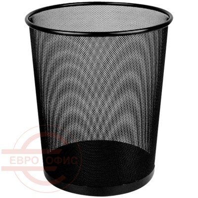 КДБ 2 Корзина для бумаг  18 л. Металл (Чёрный)