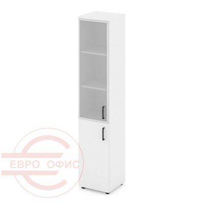 SN.STU.E-103(L) Шкаф высокий узкий левый RIVA Style Project (Белый/Сатин)