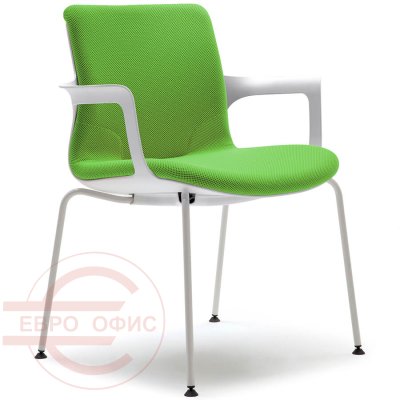 CH4411FZ  Кресло для посетителя EGA VISITOR Fursys, обивка ткань (Зелёный)
