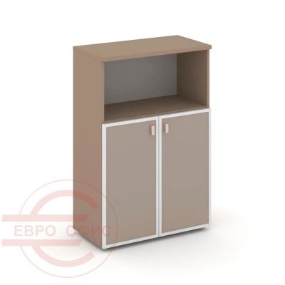 ES.ST-2.2R U Шкаф средний широкий RIVA Estetica (Латте/Лакобель umbra)