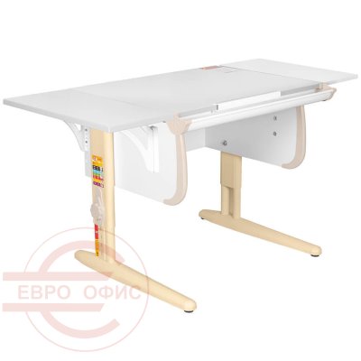 Parta 1/75-40 + Polka_b 1/550 Парта с полкой ДЭМИ (Бежевый) Parta 1/75-40 + Polka_b 1/550 Парта с полкой ДЭМИ (Бежевый)