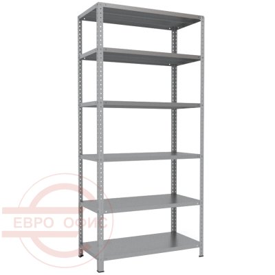 200x100x50 Металлический стеллаж MS HARD, 6 (Cерый полуматовый (RAL 7038))