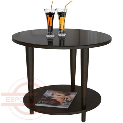 BeautyStyle 10 Журнальный стол Мебелик (Венге / стекло черное)