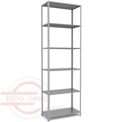 MS-310x100x50 Металлический стеллаж ПРОМЕТ, 6 (Серый полуматовый (RAL 7038))
