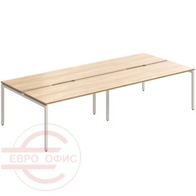 RM-2.2(x4)+F-54 Стол на металлокаркасе Мебель Стиль Rio Project (Швейцарский вяз MS)