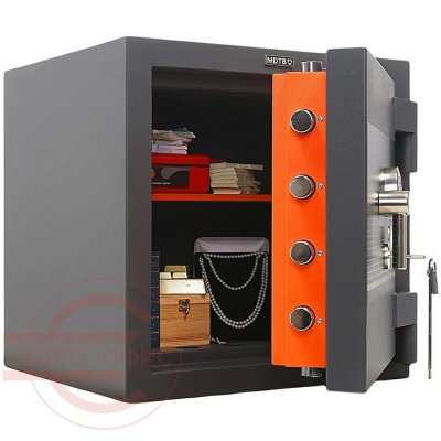 BANKER-M 55 EK Взломостойкий сейф MDTB, электронный кодовый + ключевой (Графит структурированный)