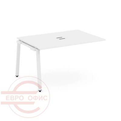SN-6A.NSPRG-004 Проходной наборный элемент переговорного стола RIVA Style Project (Белый/Металл Белый)