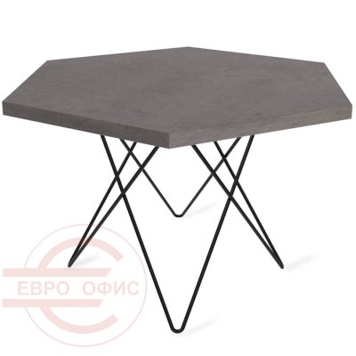 HT-TU37/ТТ20 70 Журнальный стол Sheffilton (Черный муар / бетон чикаго темно-серый)