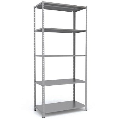 MS-220x100x50 Металлический стеллаж ПРОМЕТ, 5 (Серый полуматовый (RAL 7038))