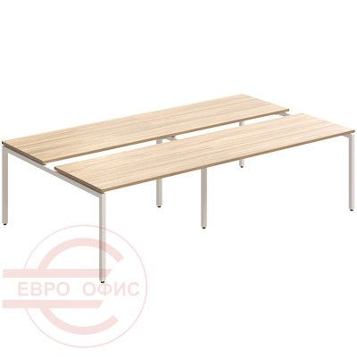 RP-5(x2)+F-57 Двойной конференц-стол Мебель Стиль Rio Project (Швейцарский вяз MS)